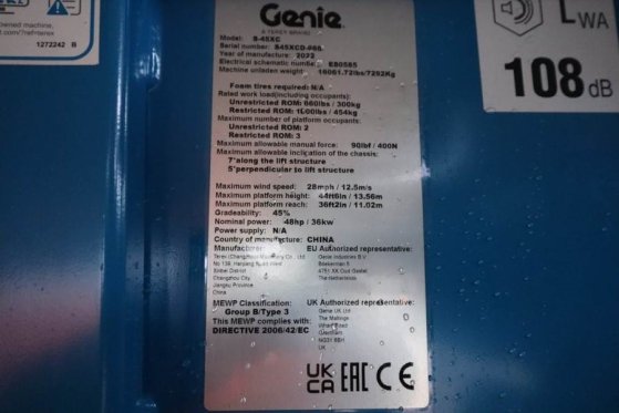 Genie S45XC Valid inspection, *Guarantee! Diesel, 4x4 Dr S45XC Valid inspection, *Guarantee! Diesel, 4x4 Dr 2022 2 image 21