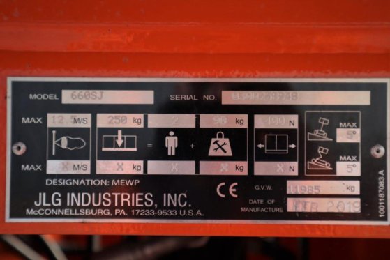 JLG 660SJ Valid Inspection, *Guarantee! Diesel, 4x4 Dr 660SJ Valid Inspection, *Guarantee! Diesel, 4x4 Dr 2019 2 image 21