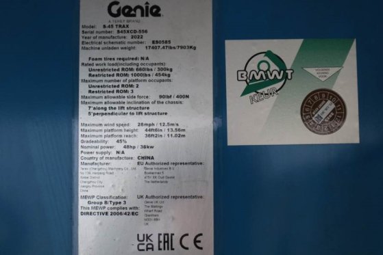 Genie S45XC Trax Valid inspection, *Guarantee! Diesel, 4 S45XC Trax Valid inspection, *Guarantee! Diesel, 4 2022 2 image 21