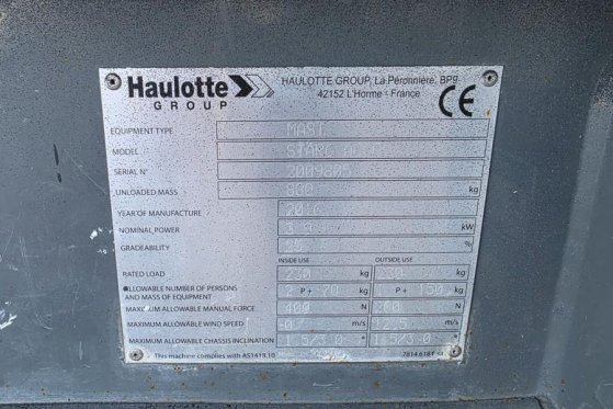 Haulotte Star 6 Electric, Non Marking Tyres, 5.8m Working H Haulotte Star 6 Electric, Non Marking Tyres, 5.8m Working H 20...