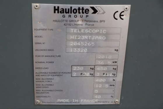 Haulotte HT23RTJ Pro Valid inspection, *Guarantee! 22.5 m W Haulotte HT23RTJ Pro Valid inspection, *Guarantee! 22.5 m W 20...