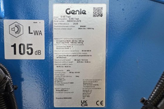Genie S65XC Trax Valid inspection, *Guarantee! Diesel, 4 S65XC Trax Valid inspection, *Guarantee! Diesel, 4 2026 2 image 6