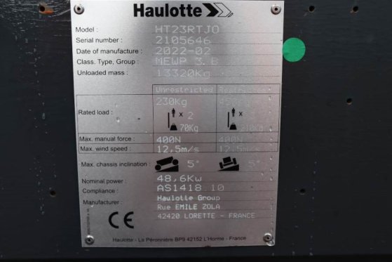 Haulotte HT23RTJ O Valid Inspection, *Guarantee! Diesel, 4x Haulotte HT23RTJ O Valid Inspection, *Guarantee! Diesel, 4x 20...