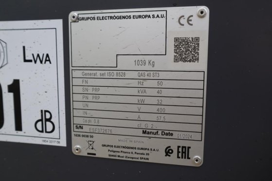 Atlas Copco QAS 40 ST3 Valid inspection, Diesel, 40 kVA QAS 40 ST3 Valid inspection, Diesel, 40 kVA 2024 2 Generators image 6