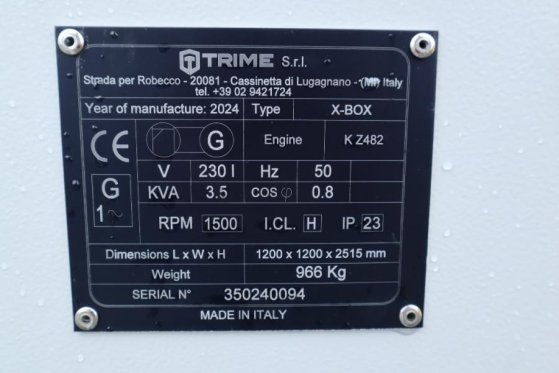 Trime X-BOX 4x320W Valid inspection, Hydr. Vertical towe Trime X-BOX 4x320W Valid inspection, Hydr. Vertical towe 2024 2 i...