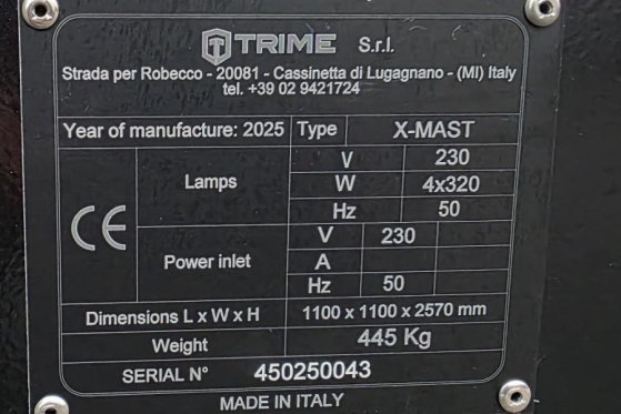 Trime X-Mast 4 × 320W LED Valid Inspection, Plug-in Elec Trime X-Mast 4 × 320W LED Valid Inspection, Plug-in Elec 2025 2 i...