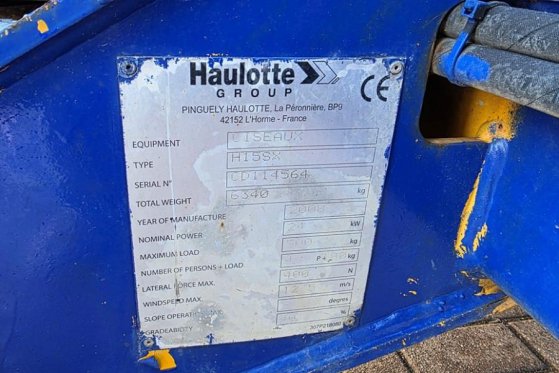 Haulotte H15SX As-Is, Diesel, 4x4 Drive 15 Working Height, Haulotte H15SX As-Is, Diesel, 4x4 Drive 15 Working Height, 2008...