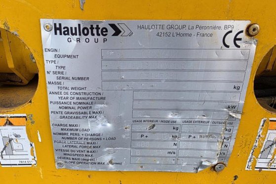 Haulotte Optimum 6 As-Is, Electric, 6.35m Working Height, 2 Haulotte Optimum 6 As-Is, Electric, 6.35m Working Height, 2 20...