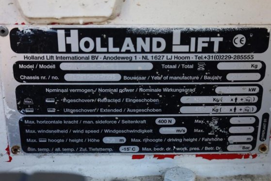 Holland Lift Ecostar HL-7810 Electric, 10m Working Height, 450k Holland lift Ecostar HL-7810 Electric, 10m Working Height,...