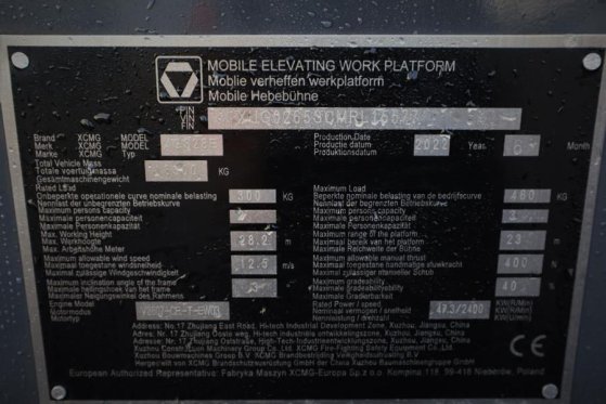 XCMG XGS28E Valid inspection, *Guarantee! Diesel, 4x4 D XGS28E Valid inspection, *Guarantee! Diesel, 4x4 D 2022 2 image 6