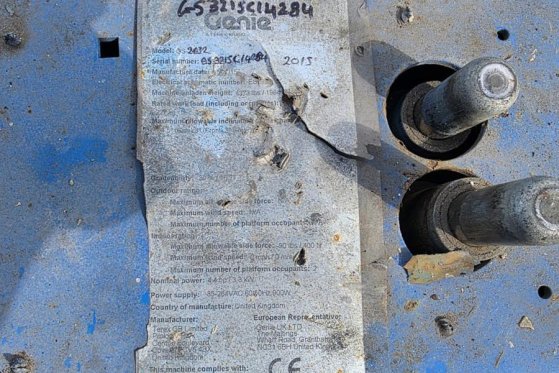 Genie GS2632 Electric, 10m Working Height, 227kg Capacit GS2632 Electric, 10m Working Height, 227kg Capacit 2015 2 Scissor...