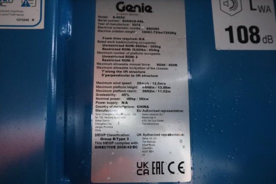 Genie S45XC Valid inspection, *Guarantee! Diesel, 4x4 Dr S45XC Valid inspection, *Guarantee! Diesel, 4x4 Dr 2022 2 image 6