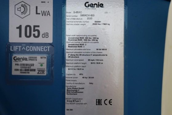 Genie S65XC Valid inspection, *Guarantee! Diesel, 4x4 Dr S65XC Valid inspection, *Guarantee! Diesel, 4x4 Dr 2020 2 image 6