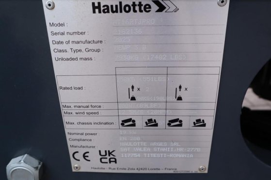 Haulotte HT16RTJ PRO NEW / UNUSED, Guarantee! Diesel, 4x4x4 Haulotte HT16RTJ PRO NEW / UNUSED, Guarantee! Diesel, 4x4x4 20...