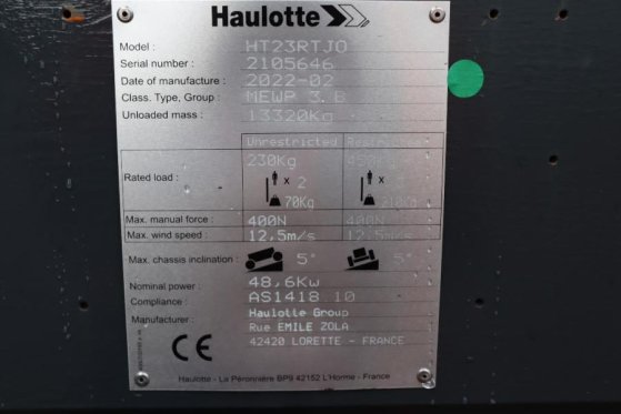 Haulotte HT23RTJ O Valid Inspection, *Guarantee! Diesel, 4x Haulotte HT23RTJ O Valid Inspection, *Guarantee! Diesel, 4x 20...