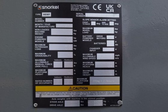 Snorkel 460SJ Valid Inspection, *Guarantee! CE, Diesel, 4x 460SJ Valid Inspection, *Guarantee! CE, Diesel, 4x 2025 2 image 36