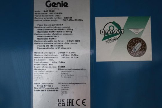 Genie S45XC Trax Valid inspection, *Guarantee! Diesel, 4 S45XC Trax Valid inspection, *Guarantee! Diesel, 4 2022 2 image 6