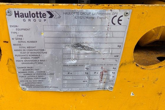 Haulotte Compact 8 As-Is, Electric, 8m Working Height, 350k Haulotte Compact 8 As-Is, Electric, 8m Working Height, 350k 20...