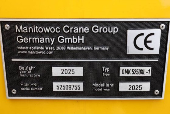 Grove GMK5250XL-1 Available For Rent, Dutch Registration GMK5250XL-1 Available For Rent, Dutch Registration 2025 2 Mobile ...
