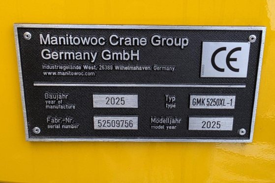 Grove GMK5250XL-1 Available For Rent, Dutch Registration GMK5250XL-1 Available For Rent, Dutch Registration 2025 2 Mobile ...