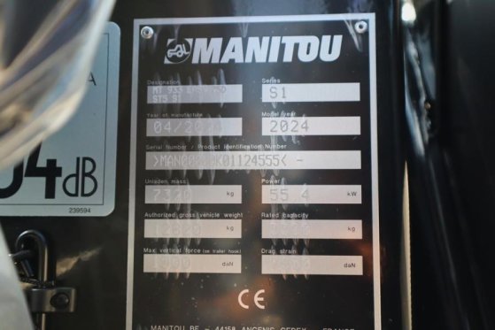 Manitou MT933 EASY 75D ST5 S1 Valid inspection, *Guarantee MT933 EASY 75D ST5 S1 Valid inspection, *Guarantee 2024 2 image 36