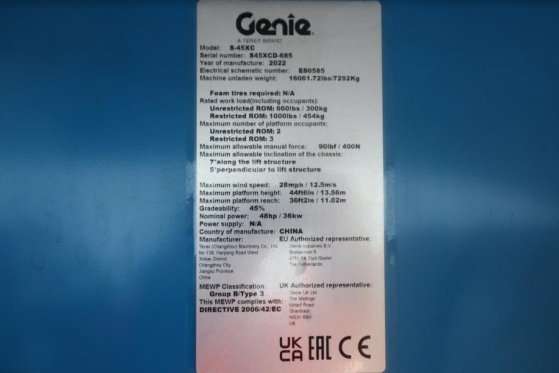 Genie S45XC Valid Inspection, *Guarantee! Diesel, 4x4 Dr S45XC Valid Inspection, *Guarantee! Diesel, 4x4 Dr 2022 2 image 19