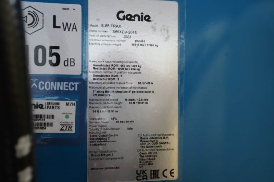 Genie S65XC Trax Valid inspection, *Guarantee! Diesel, 4 S65XC Trax Valid inspection, *Guarantee! Diesel, 4 2023 2 image 19