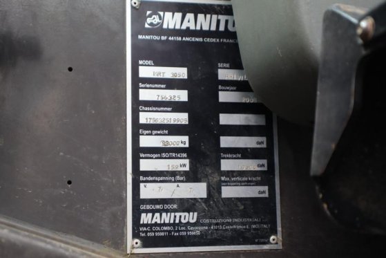 Manitou MRT3050 Diesel, 4x4x4 Drive, 5000kg Capacity, 30m MRT3050 Diesel, 4x4x4 Drive, 5000kg Capacity, 30m 2008 2 image 21