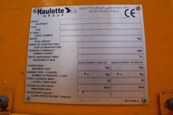 Haulotte STAR 10 Electric, 10m Working Height, 3m Reach, 20 Haulotte STAR 10 Electric, 10m Working Height, 3m Reach, 20 20...