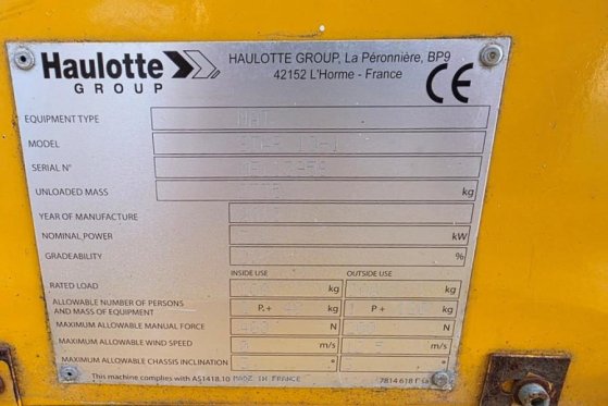 Haulotte STAR 10 Electric, 10m Working Height, 3m Reach, 20 Haulotte STAR 10 Electric, 10m Working Height, 3m Reach, 20 20...
