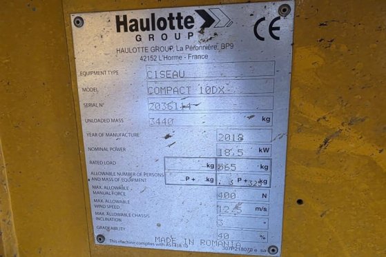 Haulotte COMPACT 10DX Diesel, 4x4 Drive, 10.2m Working Heig Haulotte COMPACT 10DX Diesel, 4x4 Drive, 10.2m Working Heig 20...
