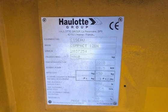 Haulotte Compact 12DX Diesel, 4x4 Drive, 12m Working Height Haulotte Compact 12DX Diesel, 4x4 Drive, 12m Working Height 20...