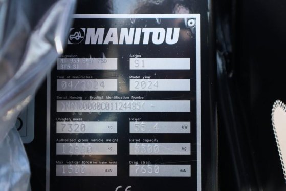 Manitou MT933 EASY 75D ST5 S1 Valid inspection, 4x4x4 Driv MT933 EASY 75D ST5 S1 Valid inspection, 4x4x4 Driv 2024 2 image 6