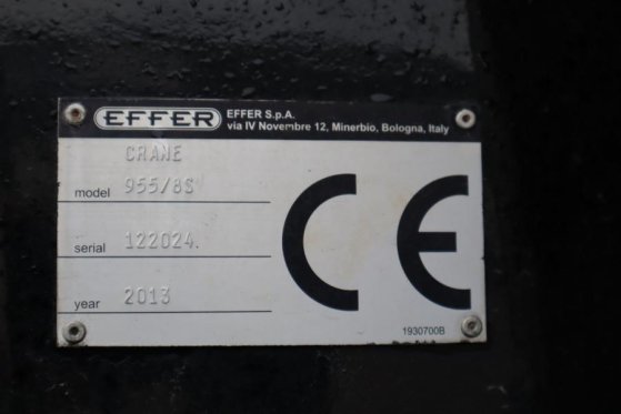 Effer 955/8S Volvo 540 Euro 6, Valid Inspection, 8x2x4 D EFFER 955/8S Volvo 540 Euro 6, Valid Inspection, 8x2x4 D 2015 2 M...