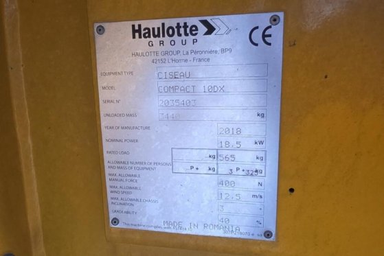 Haulotte COMPACT 10DX Diesel, 4x4 Drive, 10.2m Working Heig Haulotte COMPACT 10DX Diesel, 4x4 Drive, 10.2m Working Heig 20...
