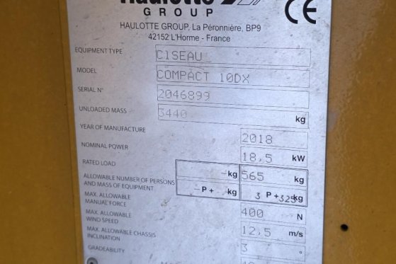 Haulotte COMPACT 10DX Diesel, 4x4 Drive, 10.2m Working Heig Haulotte COMPACT 10DX Diesel, 4x4 Drive, 10.2m Working Heig 20...