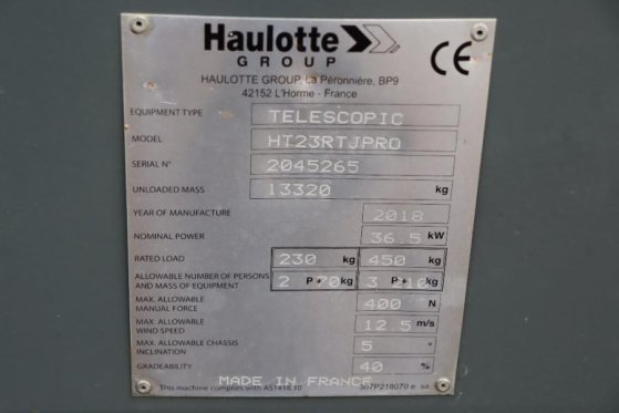 Haulotte HT23RTJ Pro Valid inspection, *Guarantee! 22.5 m W Haulotte HT23RTJ Pro Valid inspection, *Guarantee! 22.5 m W 20...
