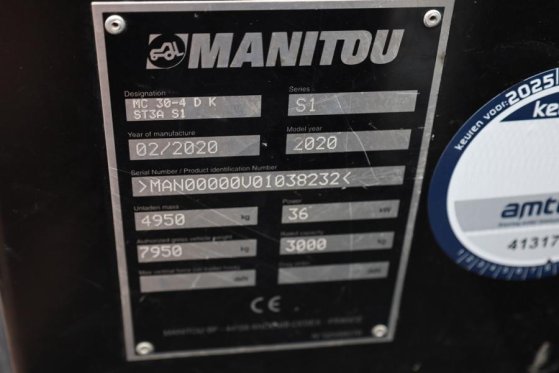Manitou MC30-4 Valid Inspection, Diesel, 4x4 Drive, 3t Cap MC30-4 Valid Inspection, Diesel, 4x4 Drive, 3t Cap 2020 2 Rough...