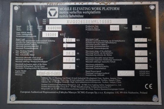 XCMG XGS28E Valid inspection, Diesel, 4x4 Drive, 28.2m XGS28E Valid inspection, Diesel, 4x4 Drive, 28.2m 2022 2 image 6