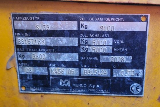 Merlo P38.13 As-Is, Diesel, 4x4x4 Drive, 12.6m Lifting h P38.13 As-Is, Diesel, 4x4x4 Drive, 12.6m Lifting h 2008 2 image 7