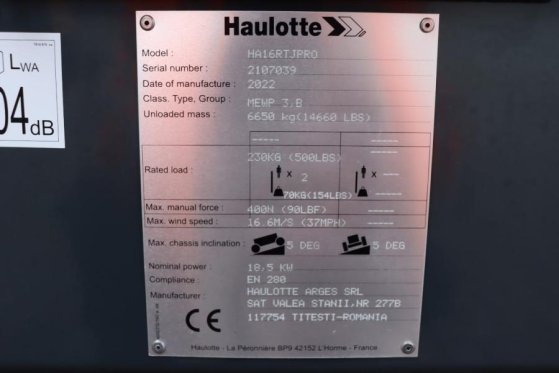 Haulotte HA16RTJ Pro NEW, Valid inspection, *Guarantee! Die Haulotte HA16RTJ Pro NEW, Valid inspection, *Guarantee! Die 20...