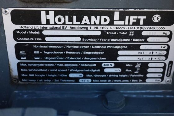 Holland Lift Ecostar HL-9710 Electric, 12m Working Height, 325k Holland lift Ecostar HL-9710 Electric, 12m Working Height,...