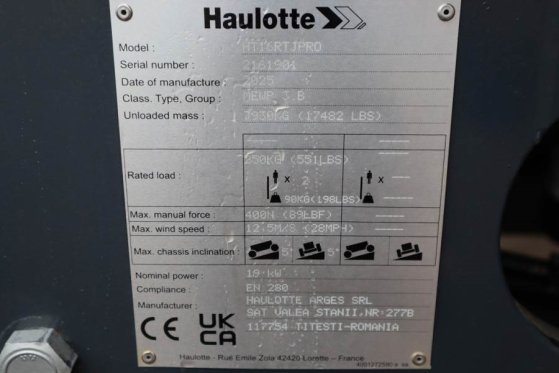 Haulotte HT16RTJ PRO NEW / UNUSED, Guarantee! Diesel, 4x4x4 Haulotte HT16RTJ PRO NEW / UNUSED, Guarantee! Diesel, 4x4x4 20...