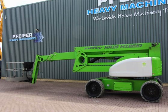 Niftylift HR28 HYBRIDE Hybrid, 4x4 Drive, 28m Working Height Niftylift HR28 HYBRIDE Hybrid, 4x4 Drive, 28m Working Height ...