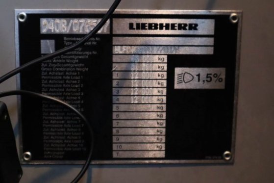 Liebherr MK88 Dutch vehicle registration, Valid inspection, MK88 Dutch vehicle registration, Valid inspection, 2017 2 Towe...