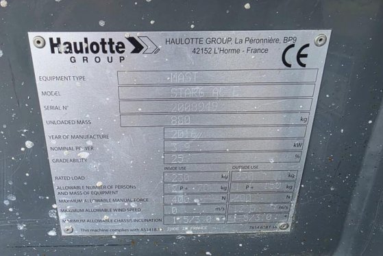 Haulotte Star 6 Electric, Non Marking Tyres, 5.8m Working H Haulotte Star 6 Electric, Non Marking Tyres, 5.8m Working H 20...