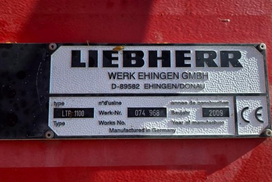 Liebherr LTR1100 Diesel, 100t Capacity, 52m Main Boom, Runn LTR1100 Diesel, 100t Capacity, 52m Main Boom, Runn 2009 2 Mobi...