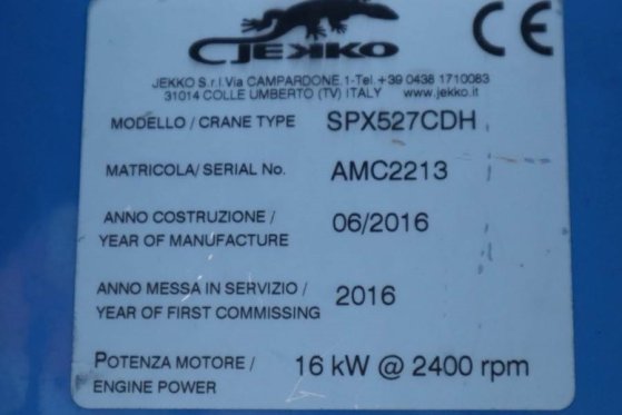 Jekko SPX527CDH-2 Valid Inspection, Hybrid, 2700kg Capa Jekko SPX527CDH-2 Valid Inspection, Hybrid, 2700kg Capa 2016 2 Mob...