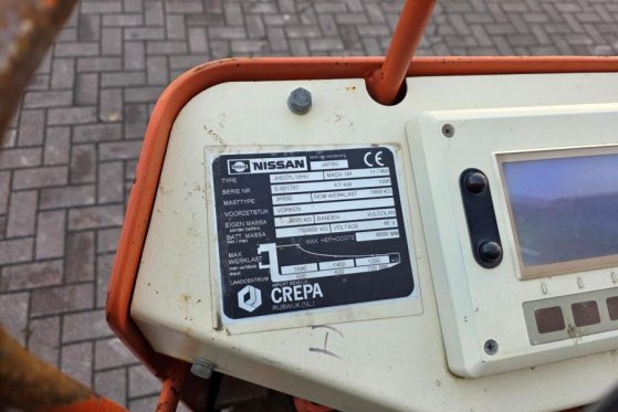 Nissan JHCO1L18HU As-Is, Electric, 6.50m Lifting Height, JHCO1L18HU As-Is, Electric, 6.50m Lifting Height, 1996 2 Forklift...