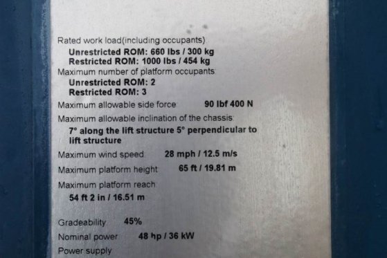 Genie S65XC Valid inspection, *Guarantee! Diesel, 4x4 Dr S65XC Valid inspection, *Guarantee! Diesel, 4x4 Dr 2020 2 image 22